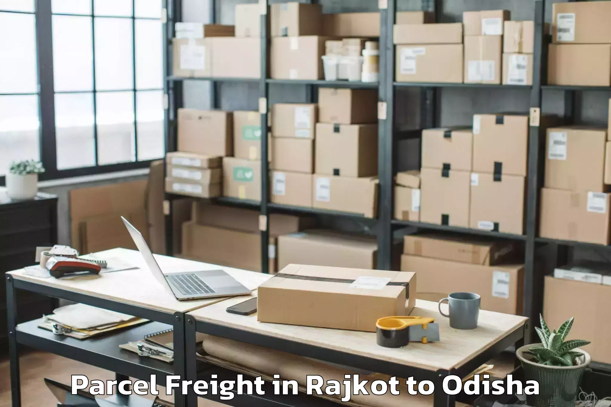 Easy Rajkot to Buguda Parcel Freight Booking